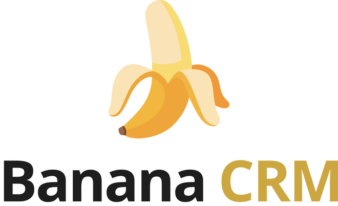 Banana CRM Logo mit Schriftzug